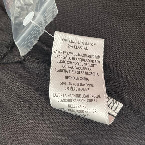 KUT FROM THE KLOTH Pants Size 2X Linen Blend Smocked Drawstring Pockets NWT - Picture 15 of 15